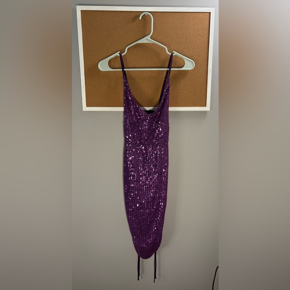 Purple Sequin Dress